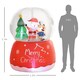 image 7 of Outsunny 5.5FT Christmas Inflatable Crystal Ball with LED Lights for Party