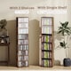 image 7 of HOMCOM 260 CD Storage Unit 120 DVD Storage Tower with 9 Compartments | Brown