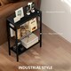 image 6 of HOMCOM Side Table with Storage, Small Table for Living Room, Bedroom Black