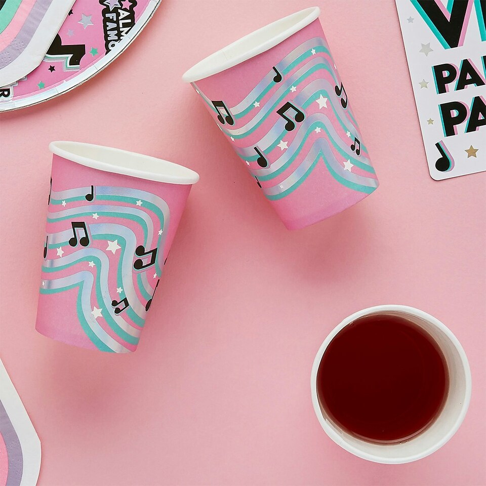image 1 of Musical Note Paper Cups - Pack of 8