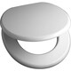 image 4 of Marco Paul White Wooden Toilet Seat 18" White