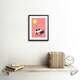 image 2 of Badger Party Hat Balloon Cartoon Kids Bedroom 9x7" Black Framed Wall Art Print