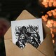 image 3 of Franz Marc Art Card Birth of the Wolves Abstract Painting