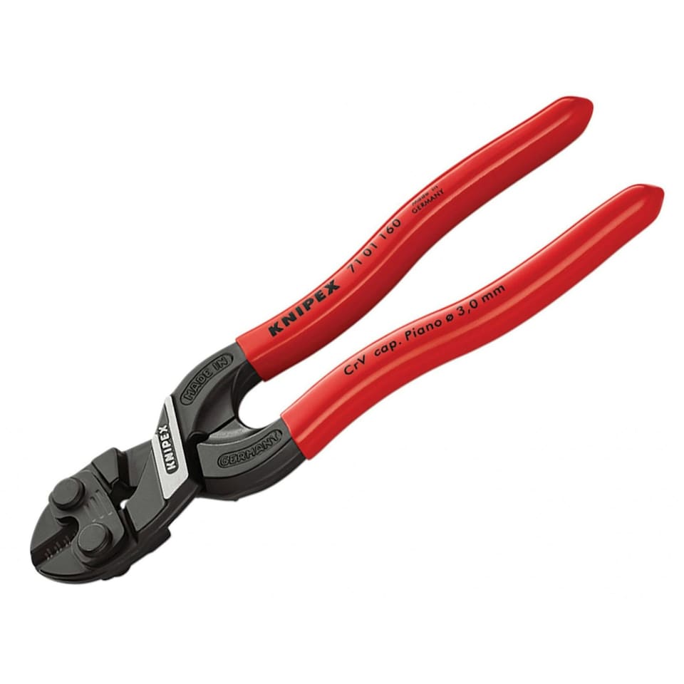 Knipex Cobolt S Compact Bolt Cutters Pvc Grip 160mm - Multi Colour - One Size