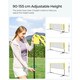 image 5 of Portable Outdoor Badminton and Volleyball Net Set with Adjustable Poles, 4 M, Yellow