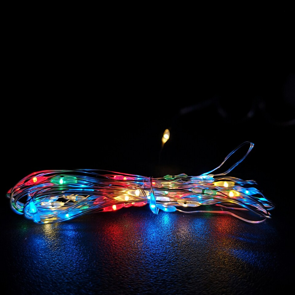 image 1 of Premier MicroBrights Lights 50 LED Multi-Coloured 2.5m
