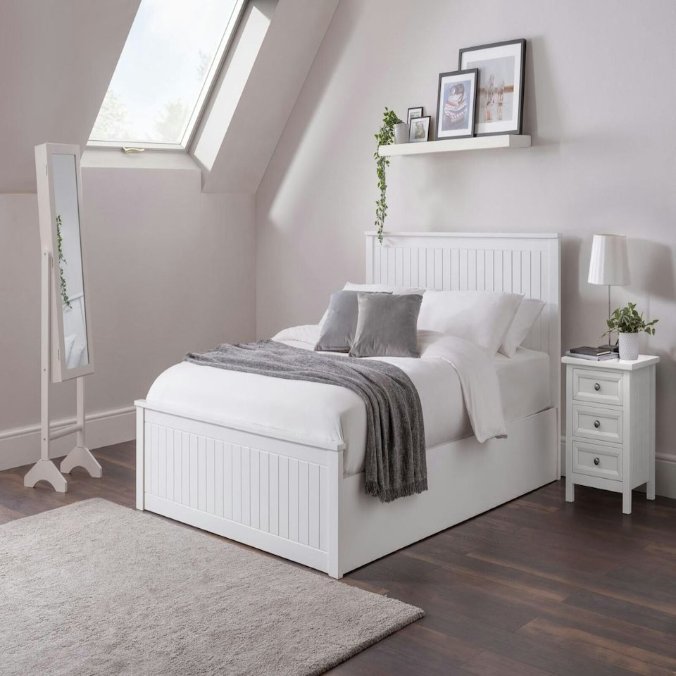 image 1 of New England Surf White Ottoman Bed - King 5ft (150cm)