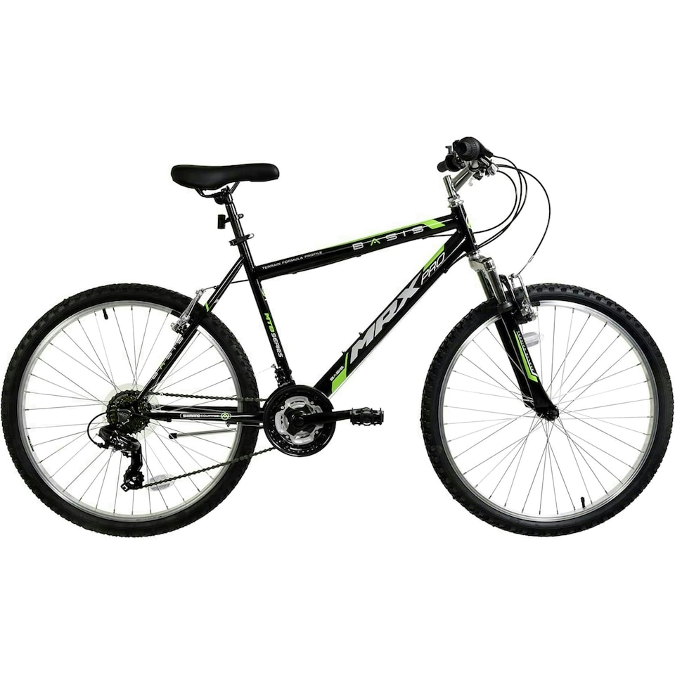 Basis MRX Pro HT Mountain Bike 26" Wheel, 19" Frame - Black/Green
