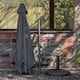 image 2 of Samuel Alexander 2.7m Havana Garden Patio Parasol with Crank Handle in Grey | Grey | Grey