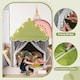 image 7 of COSTWAY Kids Playhouse Tent w/ Washable Mat & Star Lights-Green