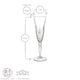 image 3 of RCR Crystal Melodia Glass Champagne Flutes - 160ml - Pack of 6