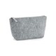 image 3 of Bagbase Felt Accessory Bag - Grey Melange - 12.5cm x 6cm x 16cm