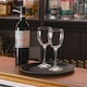 image 4 of Argon Tableware Round Non-Slip Serving Tray - 28cm - Black Black
