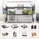 image 5 of HOMCOM Over The Sink Dish Drainer Rack, 2-Tier Dish Rack for Kitchen, Black