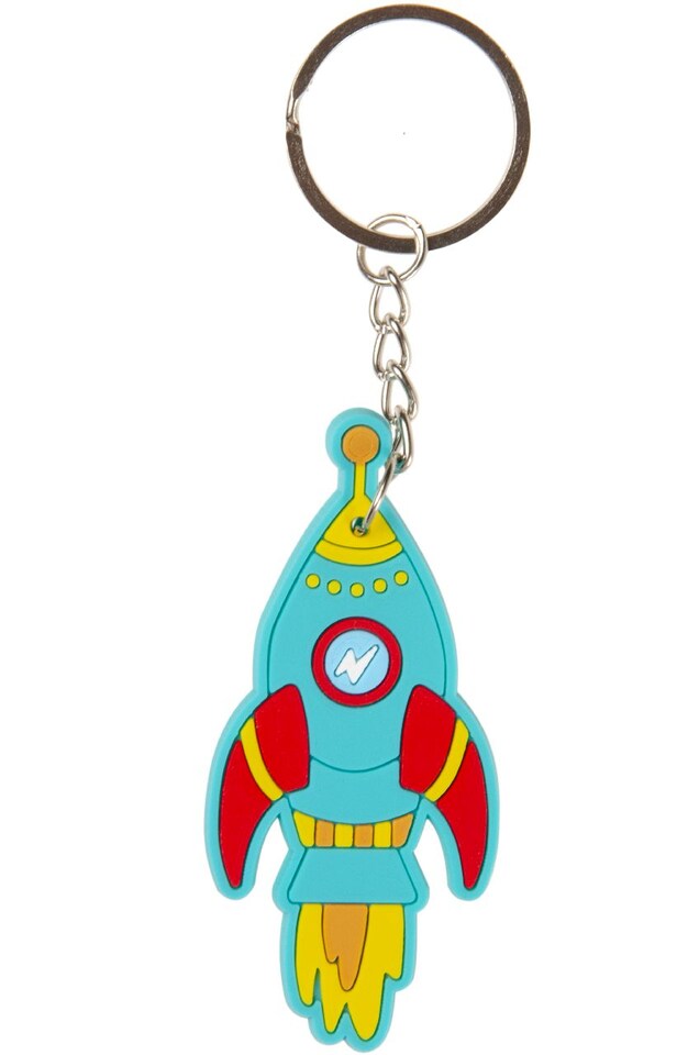 image 1 of Pack of 12 Space Design Keychains - Treat or Trick Theme Party Bag Filler