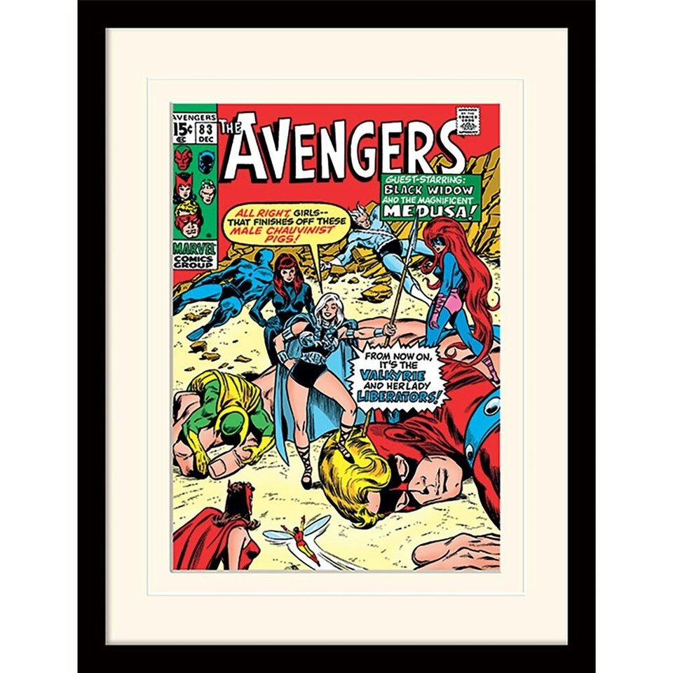 Marvel Comics (Male Chauvinist Pigs) Framed 30x40cm Print with Mount 