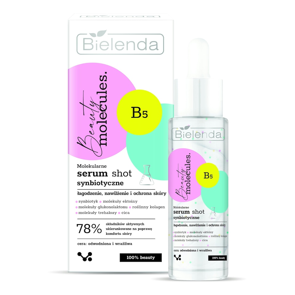 image 1 of Bielenda Beauty Molecules Molecular Synbiotic Serum Shot for Dehydrated and Sensitive Skin 30g