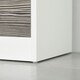 image 8 of HOMCOM Shoe Cabinet with 3 Drawers, High Gloss Front Panels, Glass Top Grey