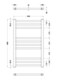 image 2 of Straight Towel Radiator with Round Rails 800mm x 500mm, Brushed Brass