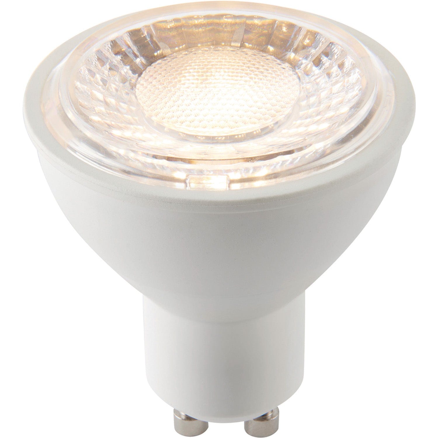 Loops 7W SMD GU10 LED Bulb - Warm White - Dimmable Light Bulb Lamp - Matt White