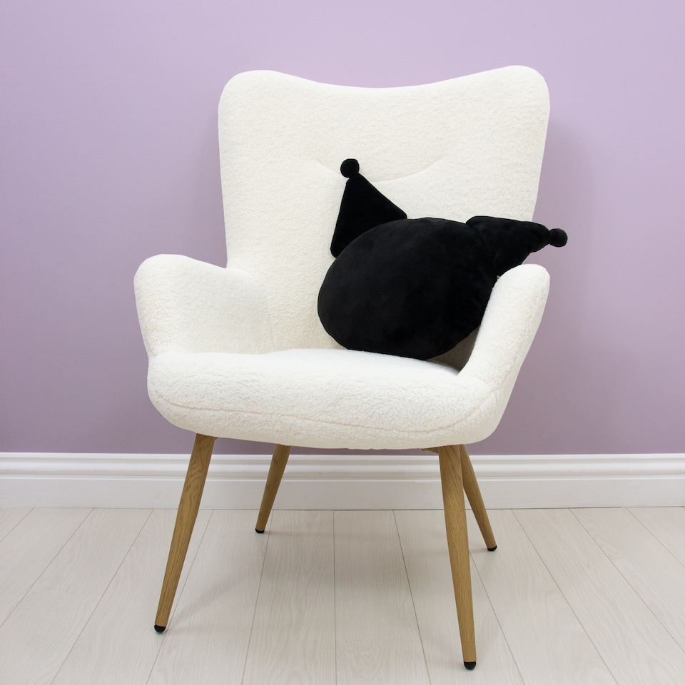 image 1 of Hello Kitty Kuromi Shaped Cushion