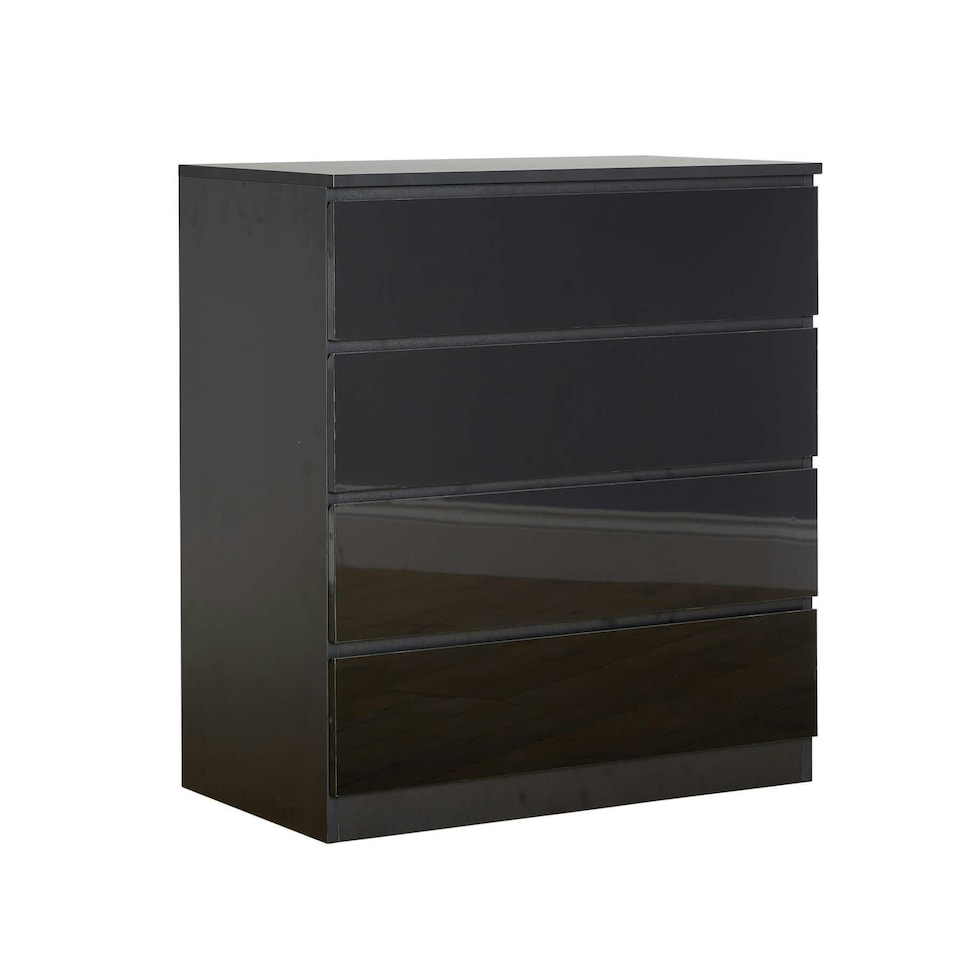 image 1 of Chest Of Drawers Spacious Bedroom Furniture Storage Unit Modern Organiser Black | 6 Drawers