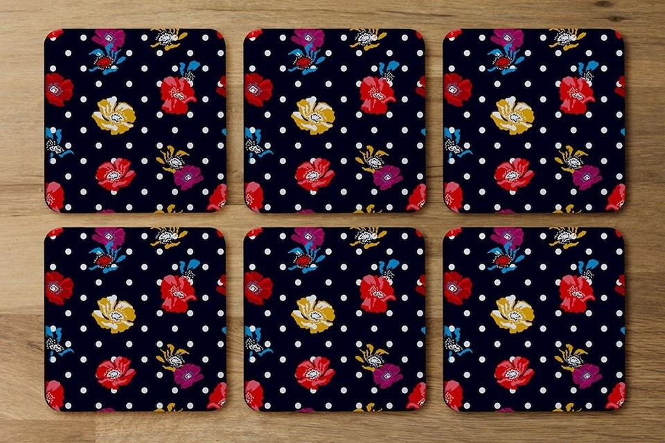 image 1 of Flowers & Spots (Coaster)