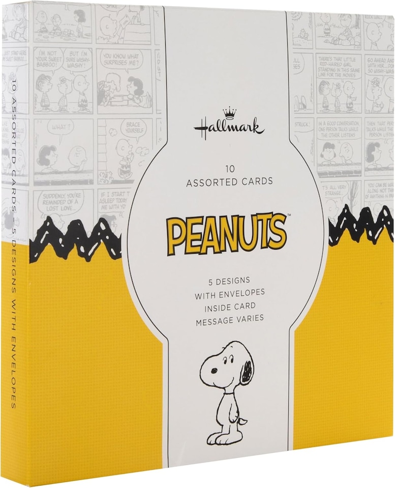 image 1 of Peanuts Comic Snoopy & Woodstock Pack of 10 in 5 Designs Birthday Cards