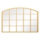 image 2 of The Arcus - Gold Framed Arched Window Leaner/Wall Mirror 39" X 39" (100x100CM) Suitable for Inside and Outside! Gold