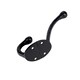 image 3 of Hammer & Tongs Rounded Hat & Coat Hook - W35mm x H125mm - Black