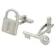 image 1 of Key & Lock Cufflinks - Onyx Art CK181