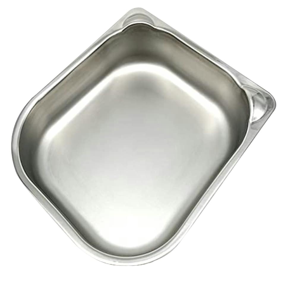image 1 of Cat Mate / Closer Pets - Stainless Steel Bowl Inserts x 2 for One- and Two-meal Automatic Pet Feeders (402) Silver