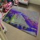 image 4 of London Eye view   (Rug) Purple | Large: 140x200cm
