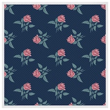 Roses & spots print (Picture Frame) White | XL