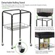 image 6 of Yaheetech 162.5 cm Tall Open Top Metal Bird Cage Large Black