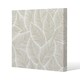 image 1 of beige leaves (Canvas Print) 127 x 127 x 4cm