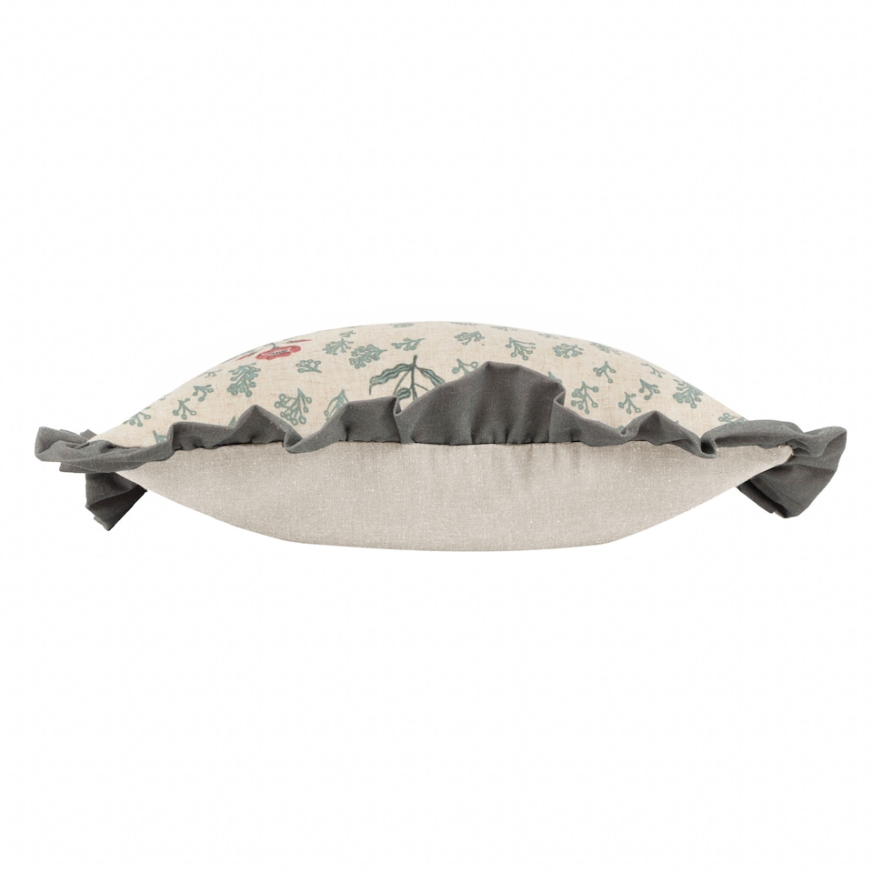 image 1 of Seventy Three Linen Renata Floral Printed Ruffle Cushion
