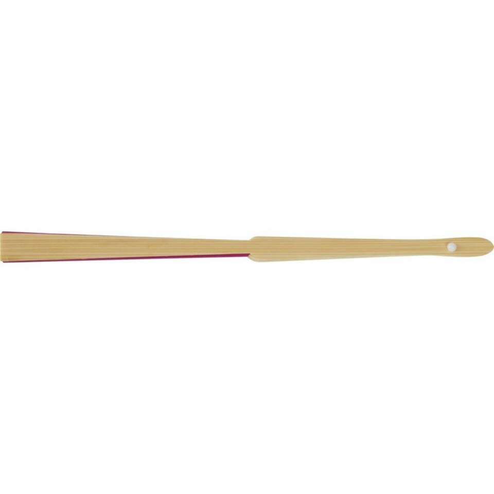image 1 of Carmen Bamboo Handheld Fan - Pink - One Size