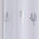 image 3 of Pair of Birch White Metallic Tree Print Voile Panels 229 cm (90 inch) Rod Pocket Panels for Bedroom and Living Room