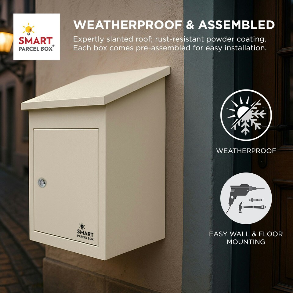 image 1 of SMART PARCEL BOX® Medium Front Access | Cream | 1