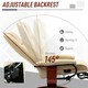 image 3 of HOMCOM Ergonomic Office Recliner Sofa Chair PU Leather Armchair Lounger Cream