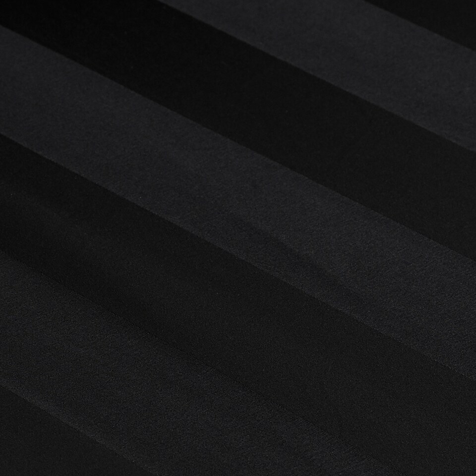 image 1 of Catherine Lansfield So Soft Satin Stripe Fitted Sheet | Black | Double
