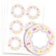 image 1 of Princess Design Round Stickers 88mm - Sheet of 6