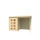 image 2 of Long Beach-Log Cabin, Wooden Garden Room, Timber Summerhouse, Home Office - L492.2 x W254.9 x H216.6 cm Brown