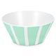 image 2 of Green Striped Bowls Set of 4 Recycled Plastic Set | Green | 4 Pack