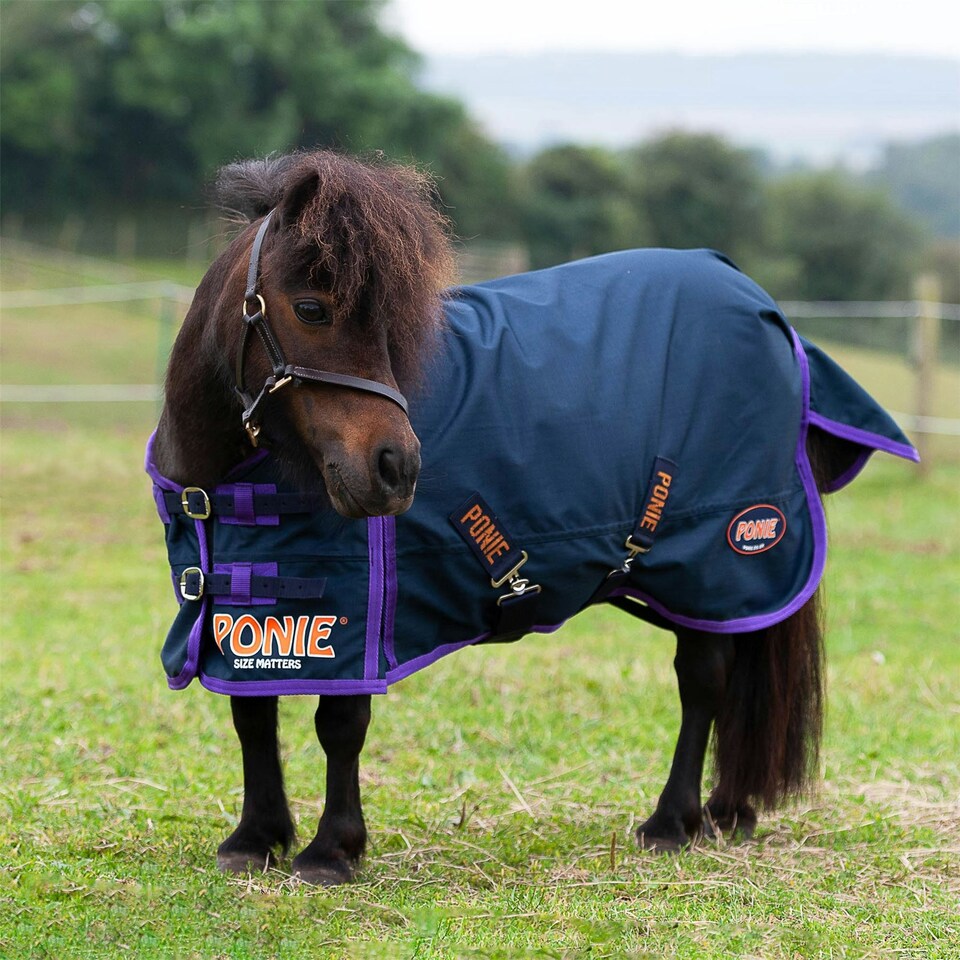 Gallop Equestrian Ponie Lightweight Turnout Rug Blue | Size: 4ft 3
Colour: Navy Blue