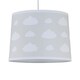 image 1 of Clouds - Light Grey Easy Fit Fabric Pendant Shade | Grey | Large | 1