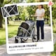image 3 of PawHut Dog Stroller, Folding Pet Stroller for Small Medium Dogs