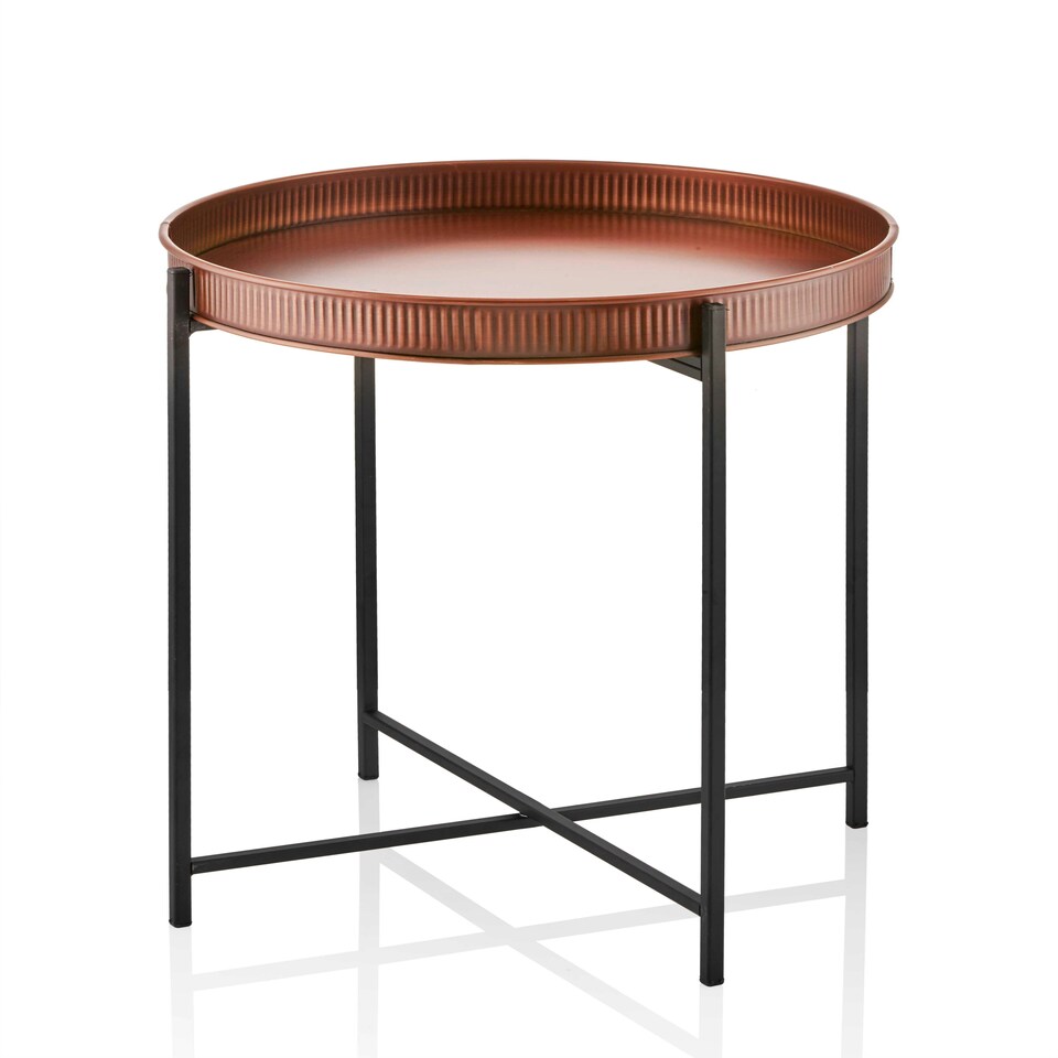 image 1 of Copper Round Side Table