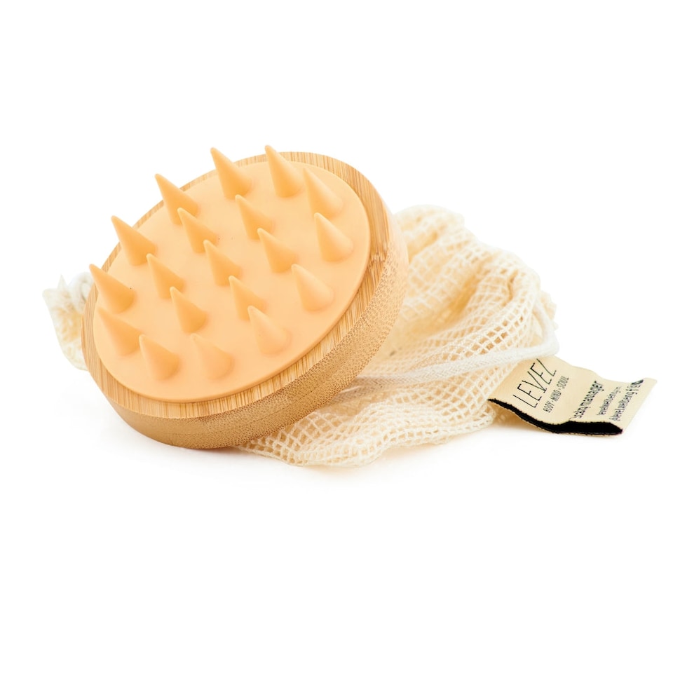 image 1 of LEVEL Wellbeing Bamboo Scalp Massager